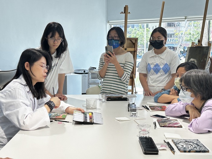 2025.05.17內惟工作體驗坊 填補與全色 - 為畫作化化妝圖片